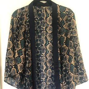 Guess snake-print kimono